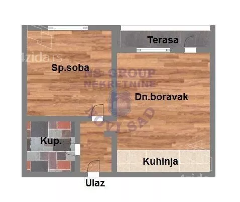 Jednoiposoban stan | 4zida