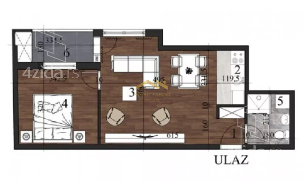 Dvosoban stan | 4zida