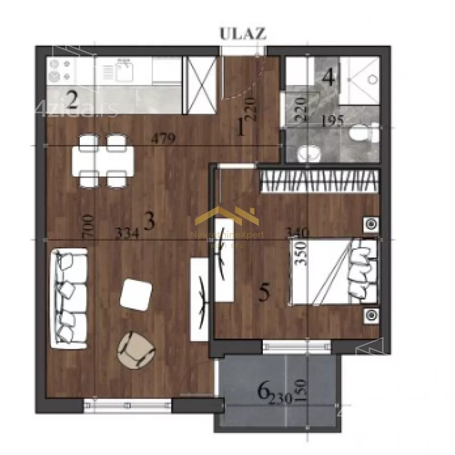 Dvosoban stan | 4zida