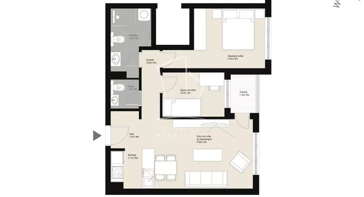 Dvoiposoban stan | 4zida