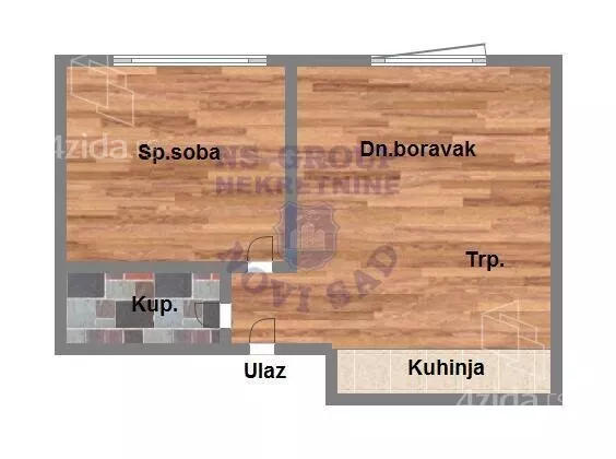 Jednoiposoban stan | 4zida