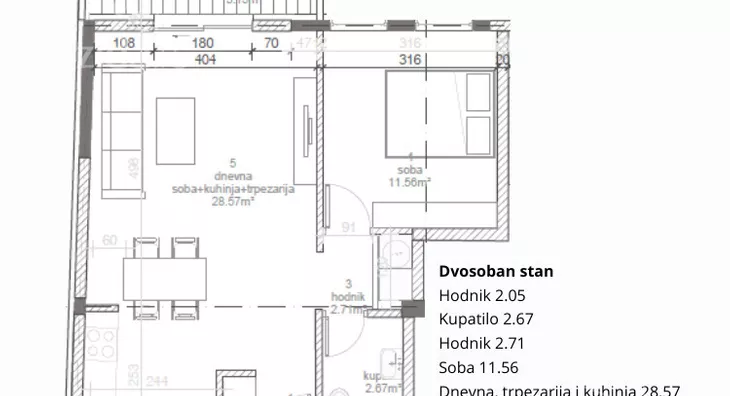 Dvosoban stan | 4zida