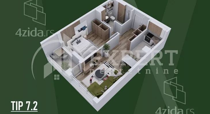 Dvosoban stan | 4zida