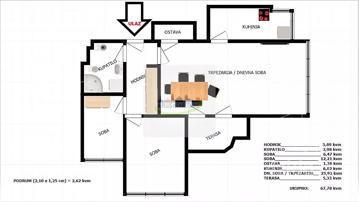 Trosoban stan | 4zida