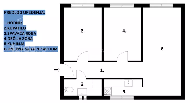 Trosoban stan | 4zida