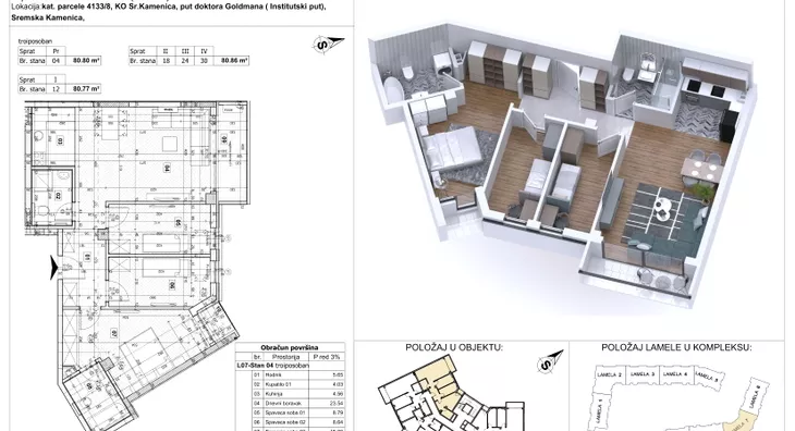 Troiposoban stan | 4zida