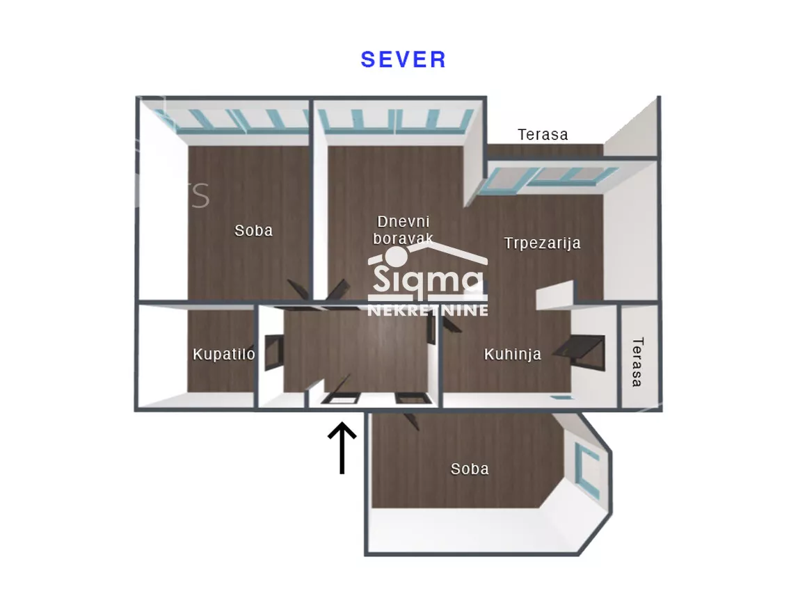 Trosoban stan | 4zida