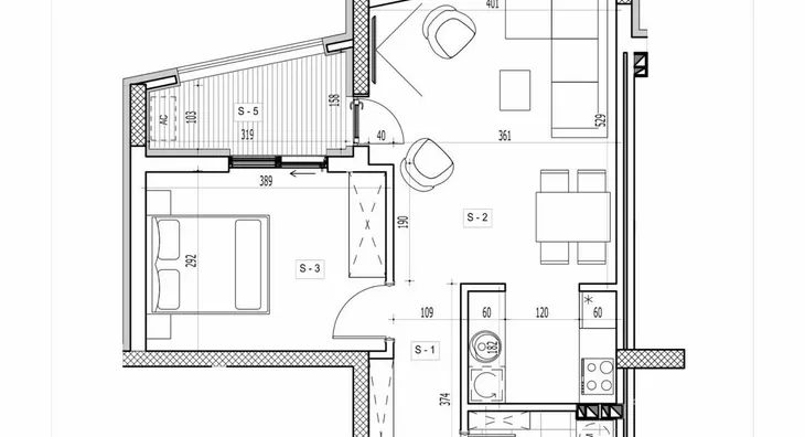 Jednoiposoban stan | 4zida