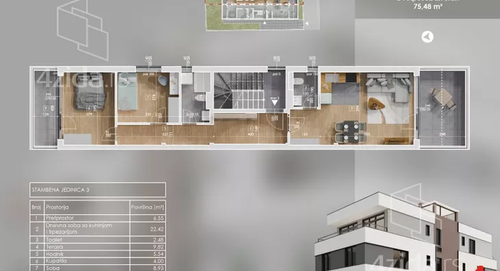 Trosoban stan | 4zida