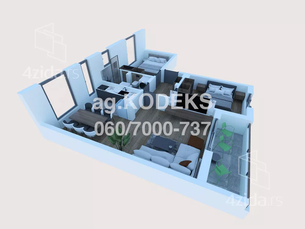 Dvoiposoban stan | 4zida