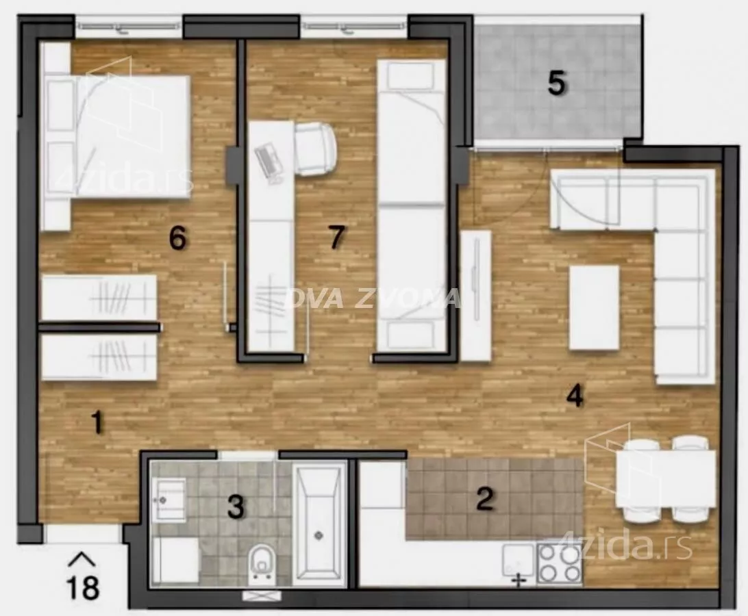 Trosoban stan | 4zida