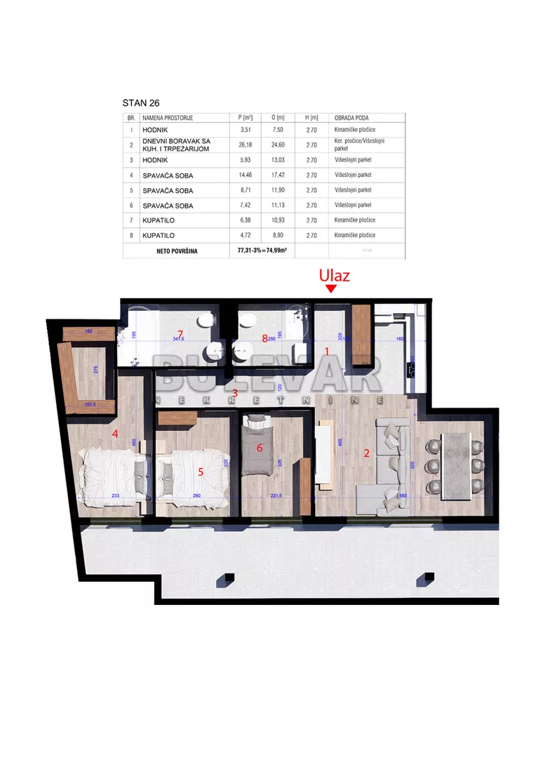 Četvorosoban stan | 4zida