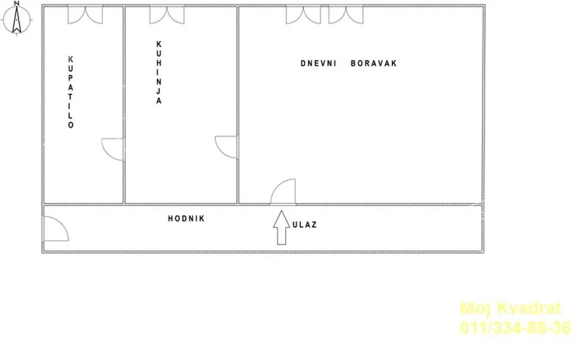 Jednosoban stan | 4zida