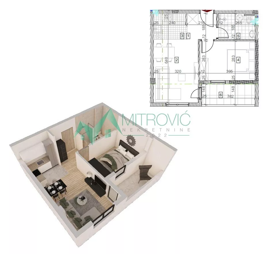 Jednoiposoban stan | 4zida