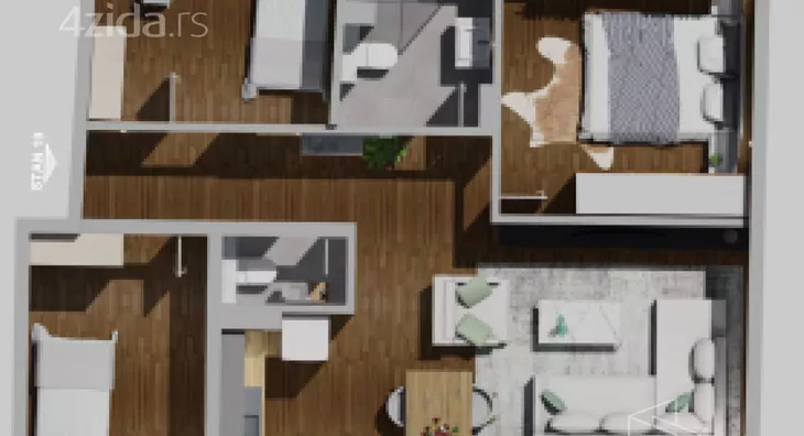 Troiposoban stan | 4zida