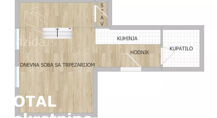 Jednosoban stan | 4zida