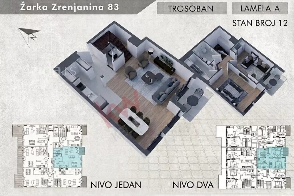 Trosoban stan | 4zida