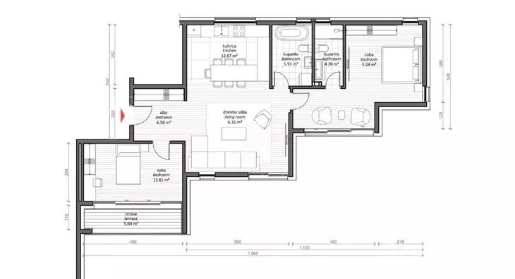 Trosoban stan | 4zida