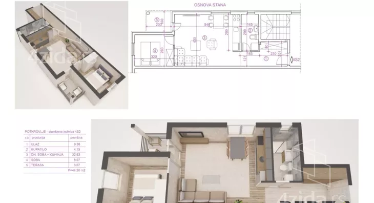 Dvosoban stan | 4zida
