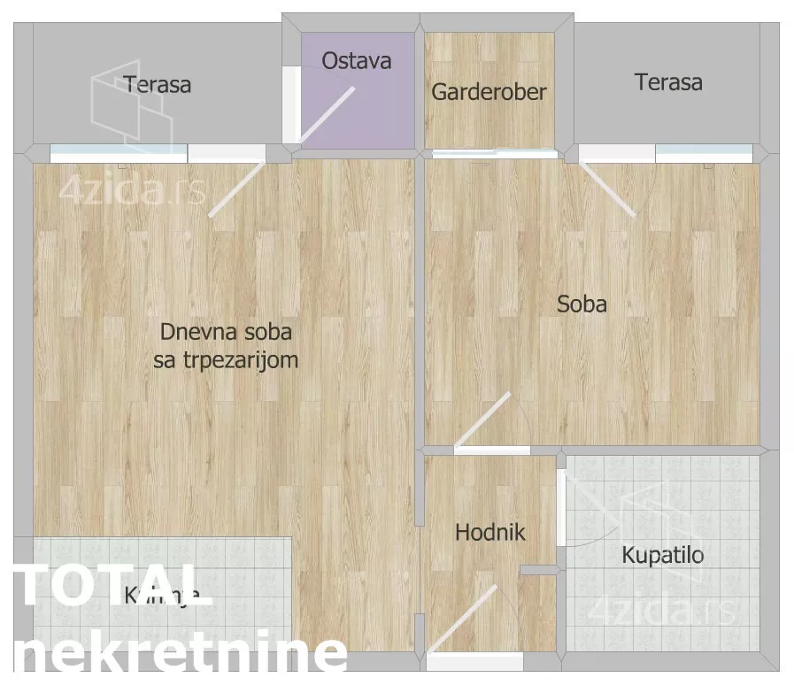 Jednoiposoban stan | 4zida