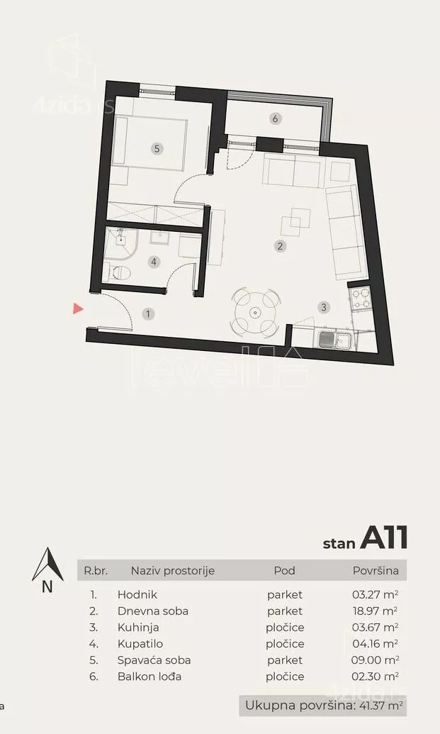 Dvosoban stan | 4zida