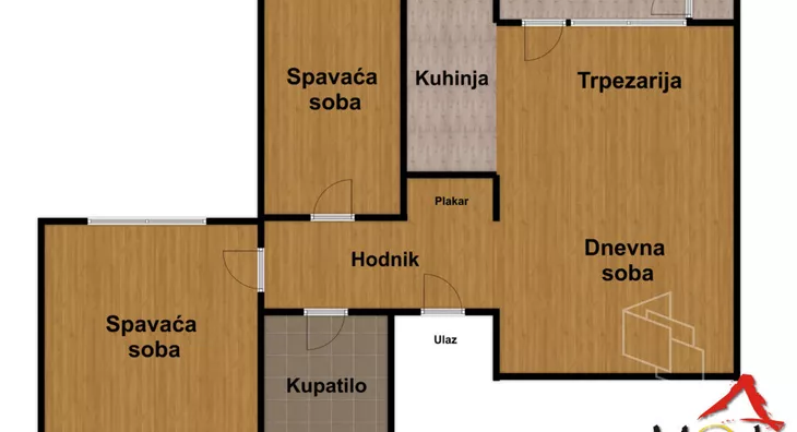 Trosoban stan | 4zida