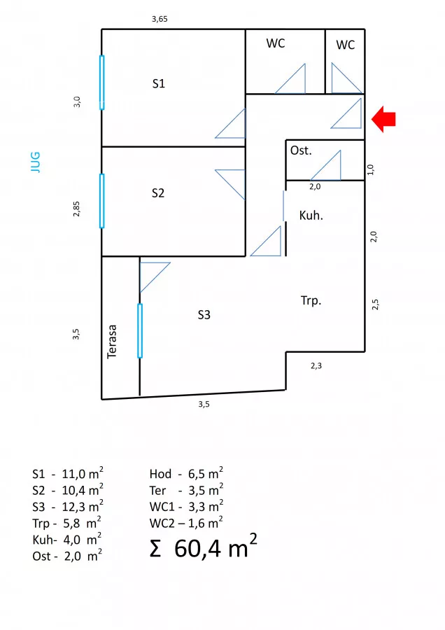 Trosoban stan | 4zida
