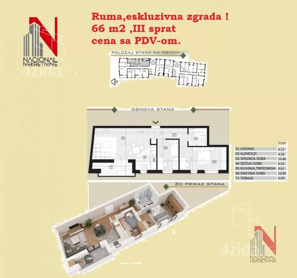 Dvoiposoban stan | 4zida
