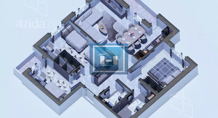 Trosoban stan | 4zida