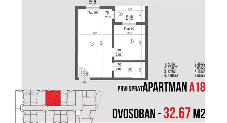 Dvosoban stan | 4zida