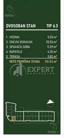 Dvosoban stan | 4zida