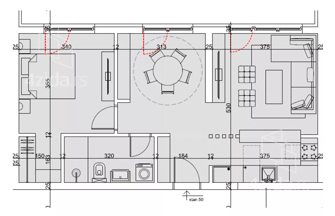 Dvosoban stan | 4zida