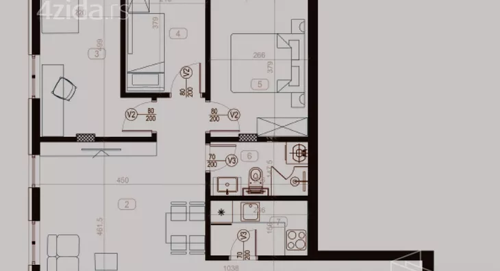 Troiposoban stan | 4zida