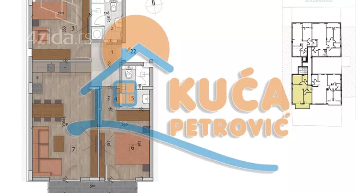 Trosoban stan | 4zida