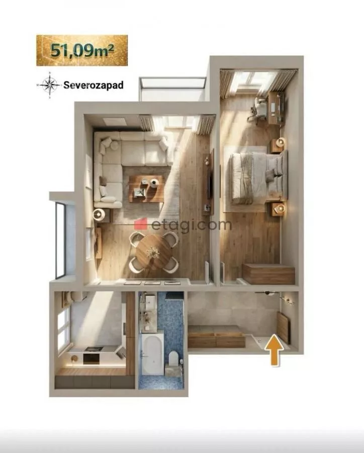 Dvosoban stan | 4zida