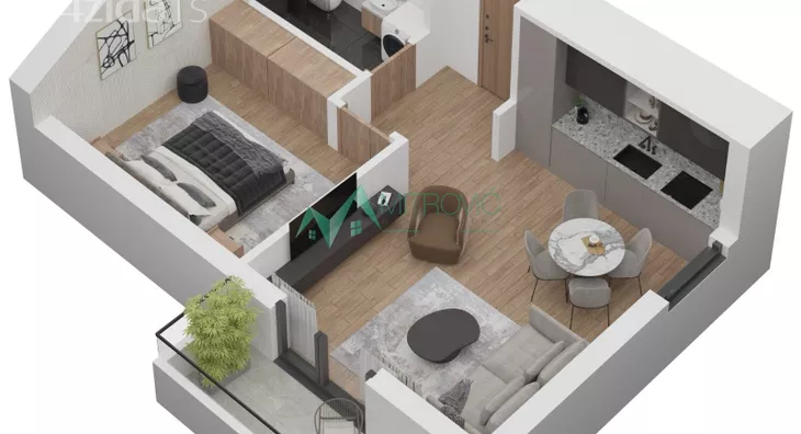 Jednoiposoban stan | 4zida