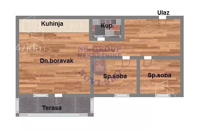Trosoban stan | 4zida