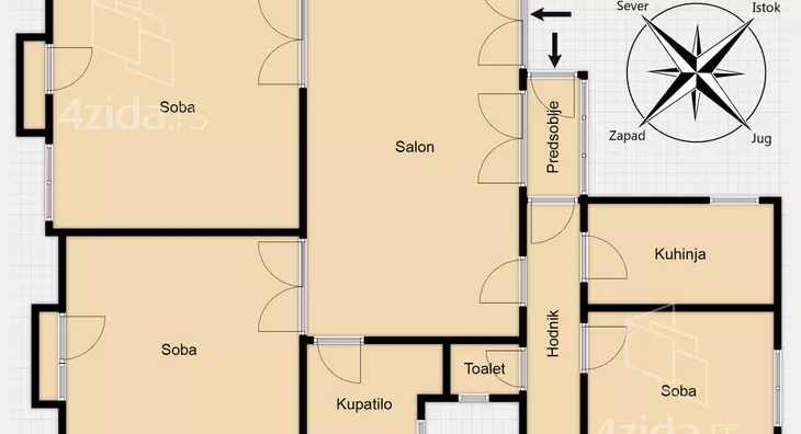 Četvorosoban stan | 4zida