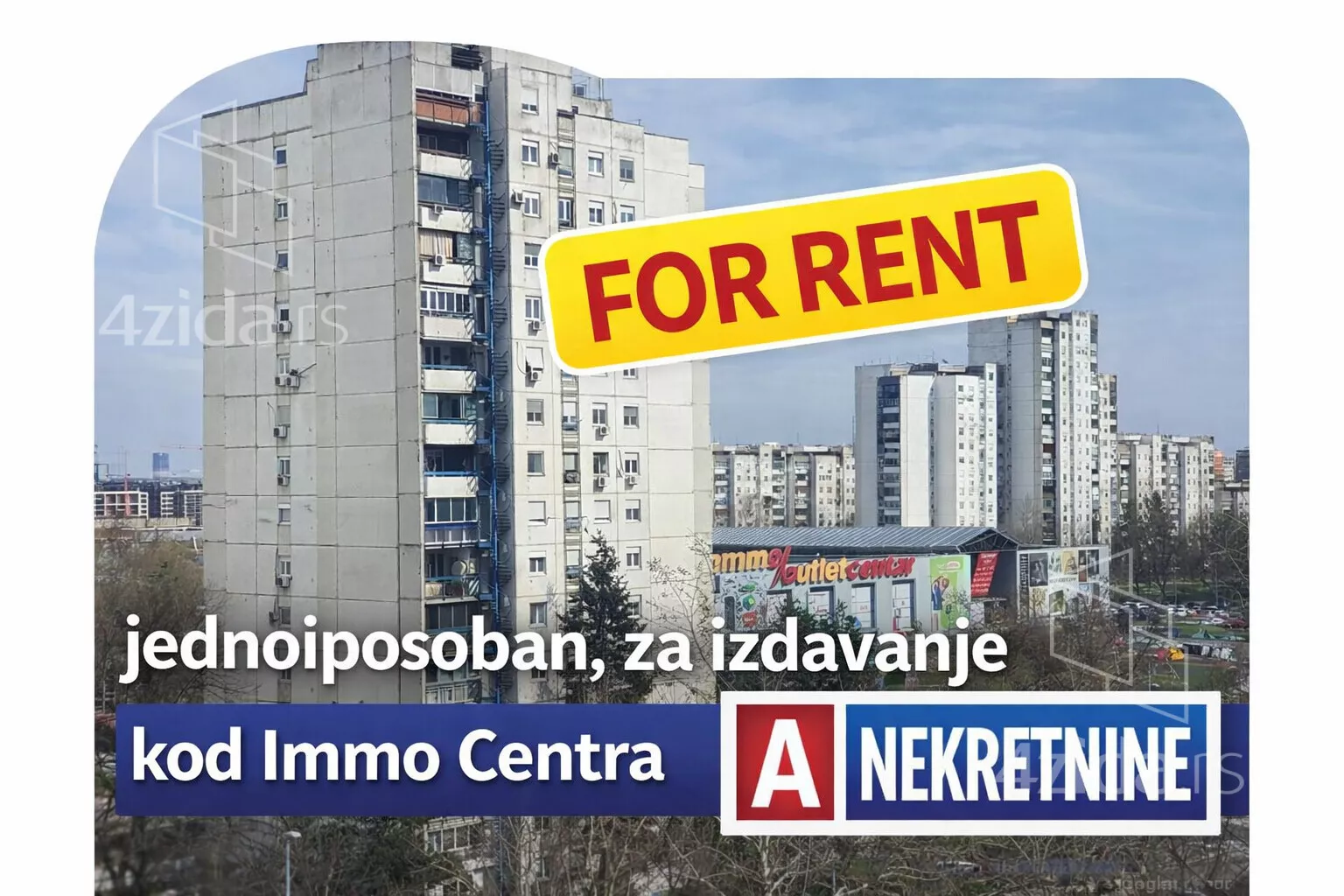 Jednoiposoban stan | 4zida