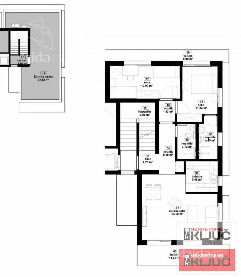 Trosoban stan | 4zida