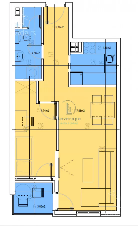 Dvosoban stan | 4zida