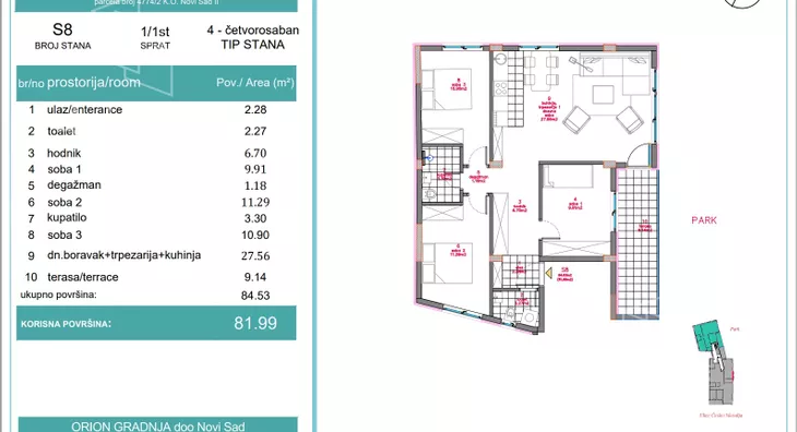 Četvorosoban stan | 4zida