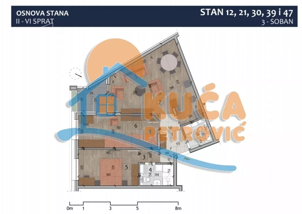 Trosoban stan | 4zida