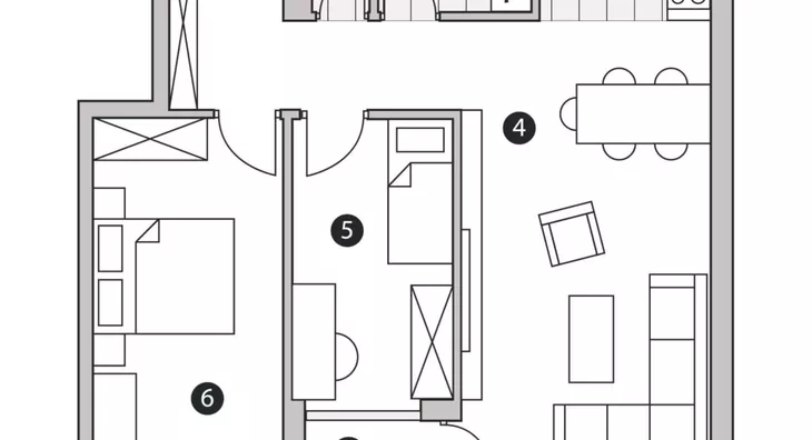 Trosoban stan | 4zida
