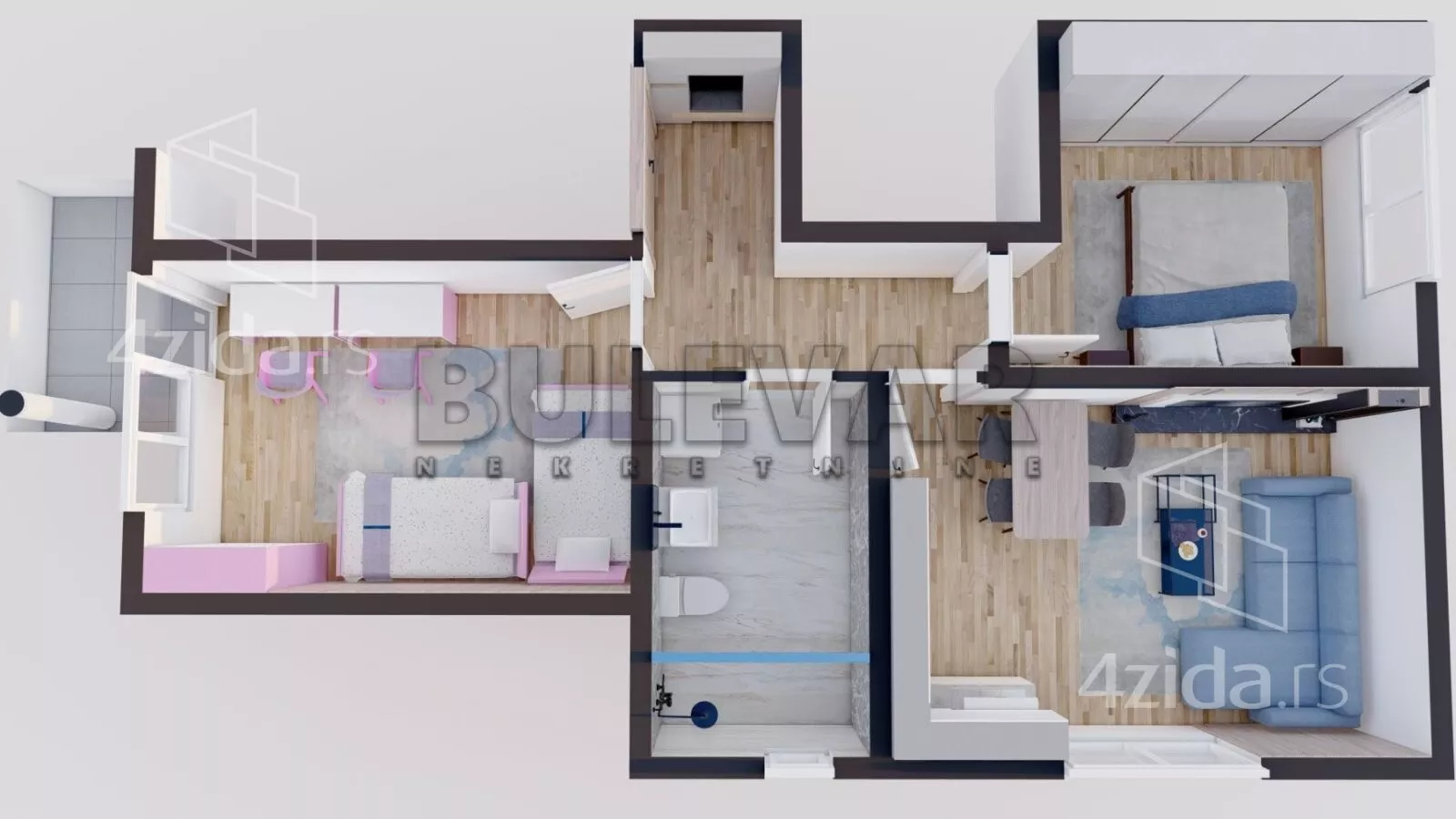 Dvoiposoban stan | 4zida