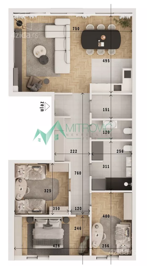 Četvorosoban stan | 4zida