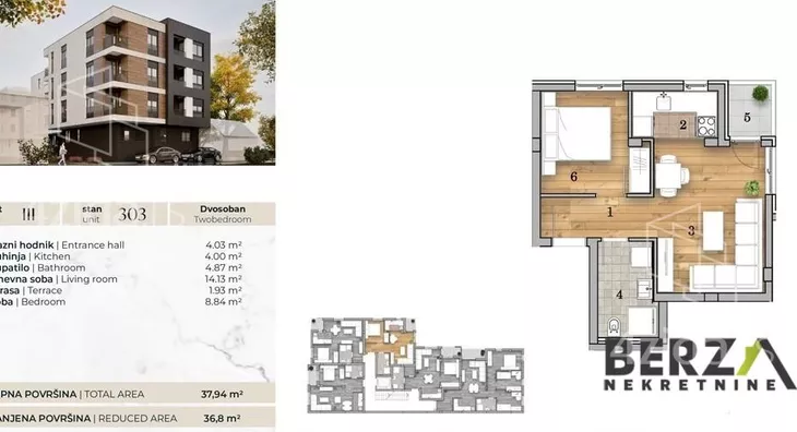 Dvosoban stan | 4zida