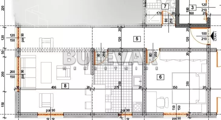 Dvosoban stan | 4zida