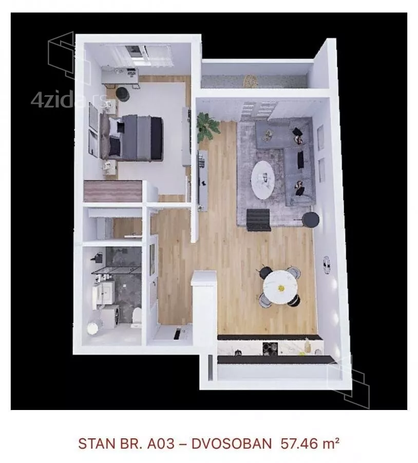 Dvosoban stan | 4zida