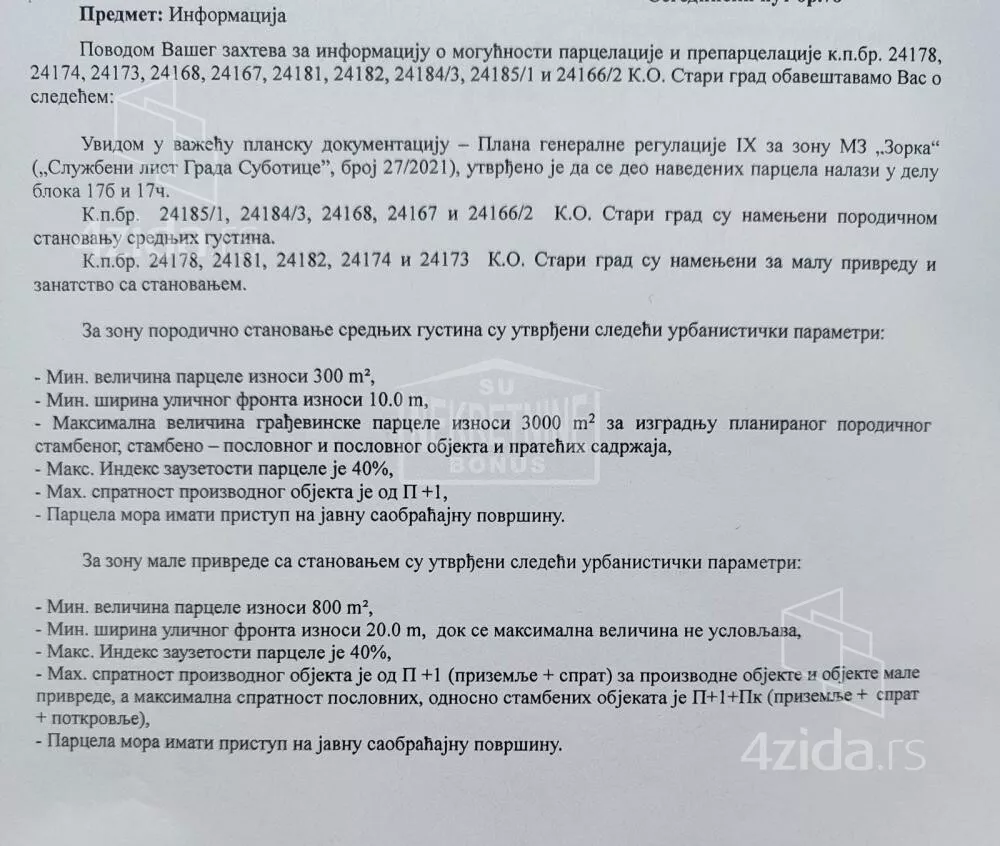 Građevinsko zemljište | 4zida